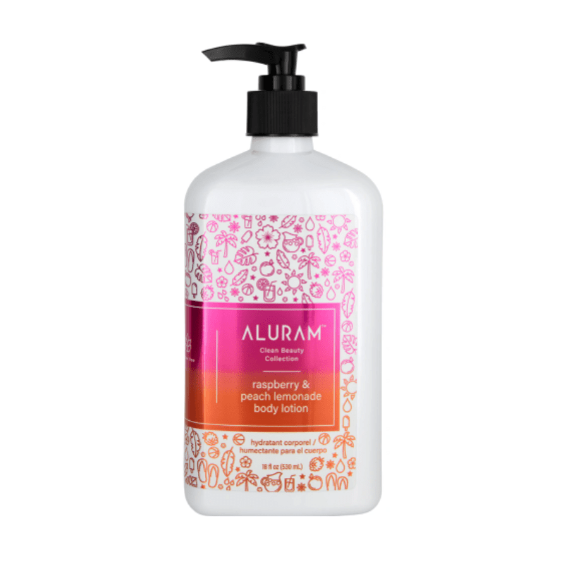 Aluram Raspberry & Peach Lemonade Body Lotion 18oz - Aluram | Available at The Secret Garden Salon & Spa, Marlboro, NJ