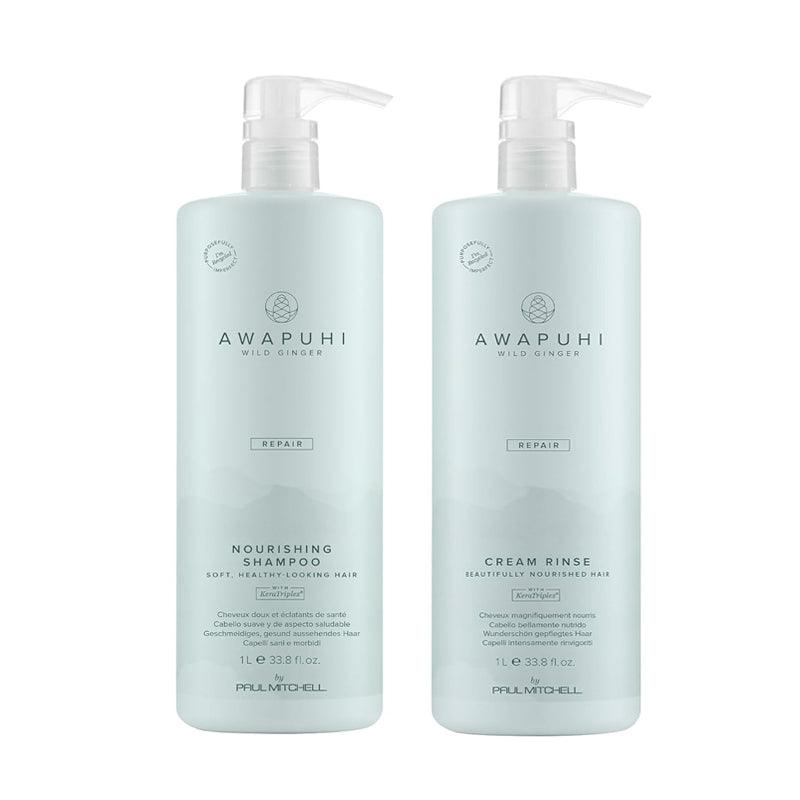 Paul Mitchell Wild Ginger Moisturizing Shampoo & Keratin Cream Rinse 33.8oz