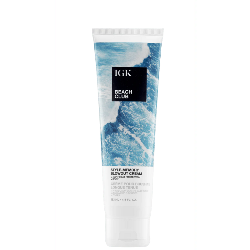 IGK BEACH CLUB Style-Memory Blowout Cream 4.5oz - IGK Hair | Available at The Secret Garden Salon & Spa, Marlboro, NJ