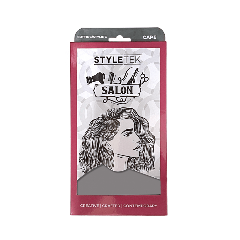 Styletek Solid Gray Cape 45x6 - Styletek | Available at The Secret Garden Salon & Spa, Marlboro, NJ