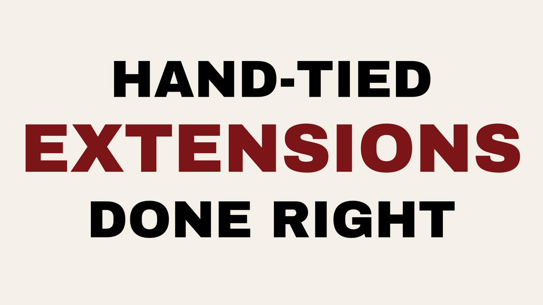 Hand-tied extensions guide at The Secret Garden Salon and Spa, Colts Neck NJ
