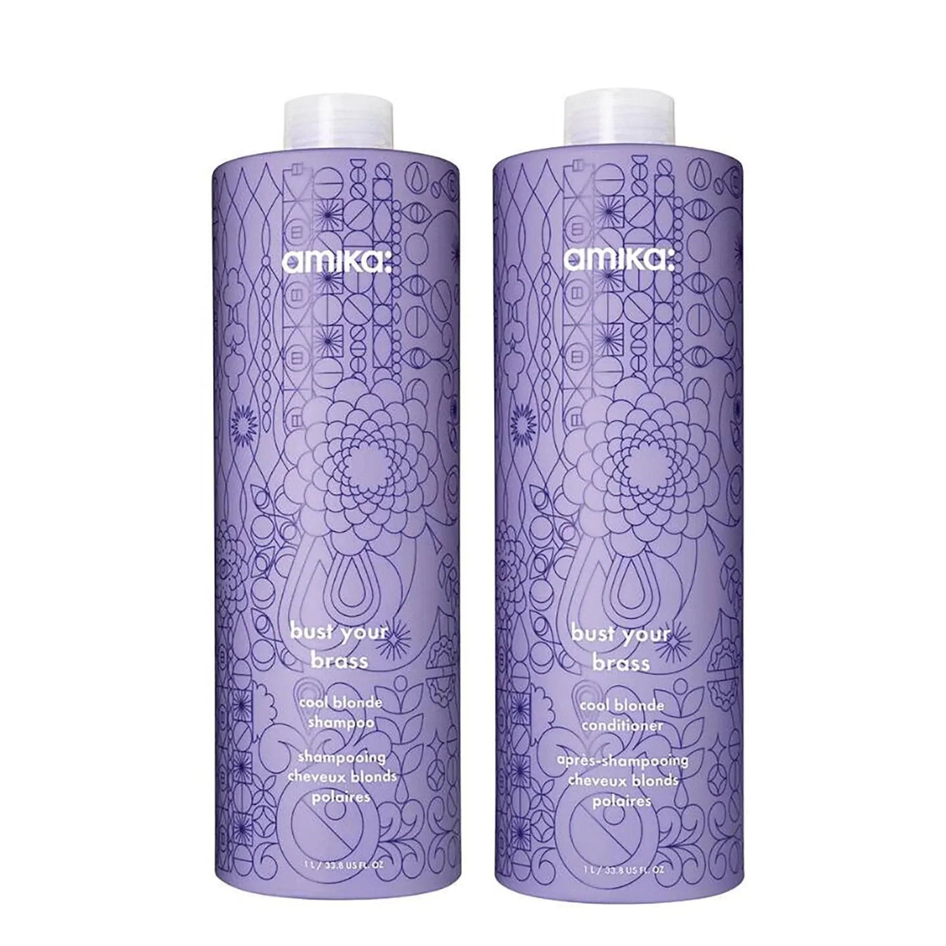 Amika Bust Your Brass Cool Blonde Repair Shampoo - Amika | Available at The Secret Garden Salon & Spa, Marlboro, NJ