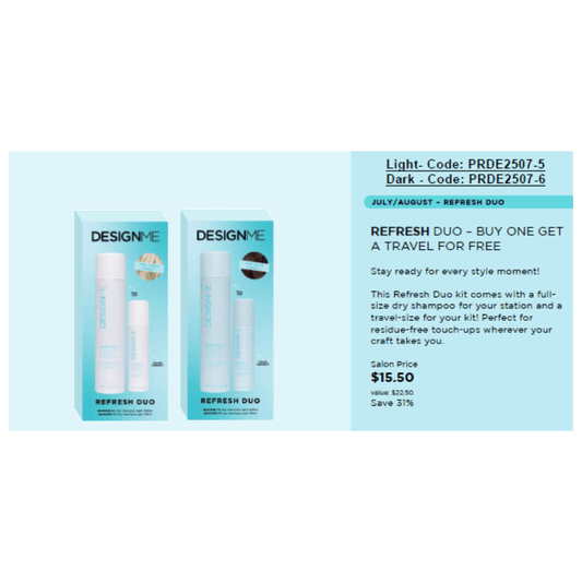Design.Me Quickie.Me Dry Shampoo - Design.ME | Available at The Secret Garden Salon & Spa, Marlboro, NJ