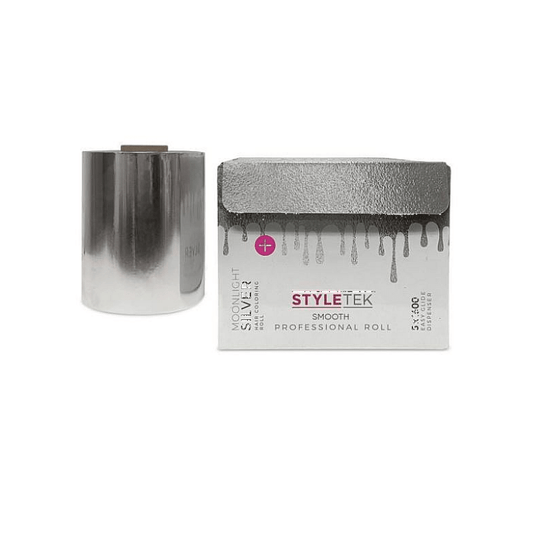 Styletek Moonlight Silver Smooth Foil Roll 5x1600 - Styletek | Available at The Secret Garden Salon & Spa, Marlboro, NJ