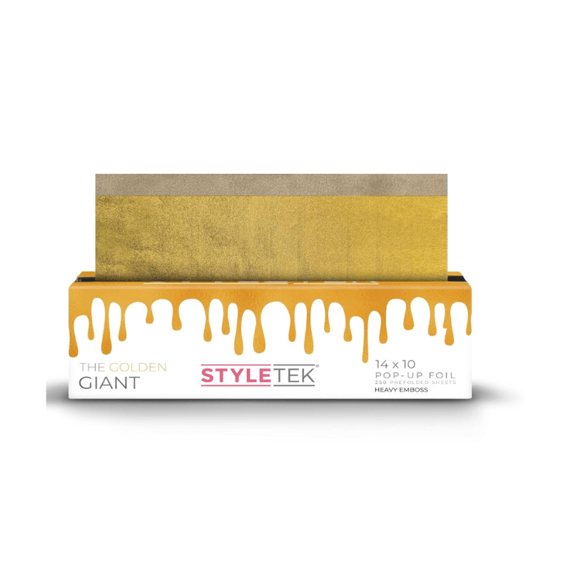 Styletek The Golden Giant 14x10 250ct Mega Wide Heavy Texture Foil Sheets - Styletek | Available at The Secret Garden Salon & Spa, Marlboro, NJ