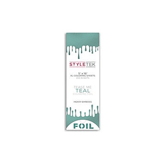 Styletek Tease Me Teal Balayage XL Sheets 200ct 5x16 - Styletek | Available at The Secret Garden Salon & Spa, Marlboro, NJ