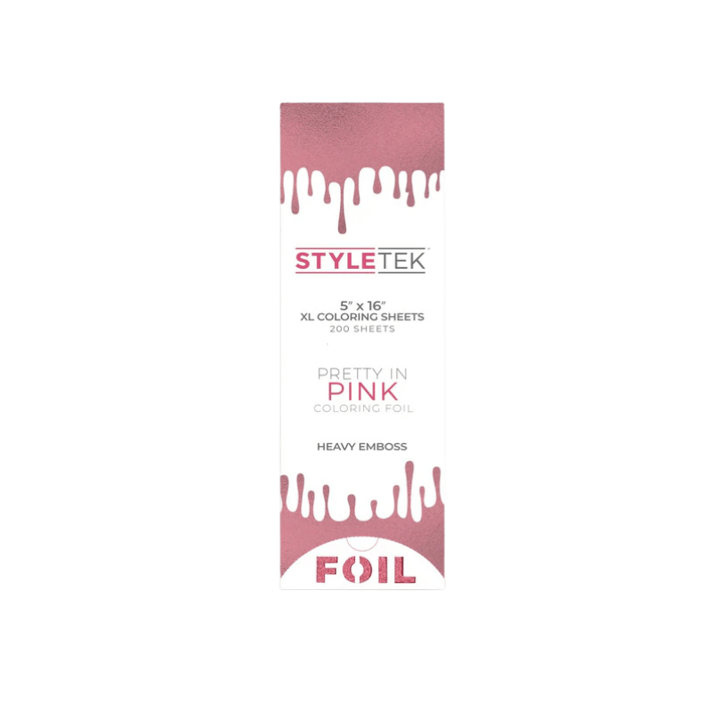 Styletek Pretty In Pink Balayage XL Sheets 200ct 5x16 - Styletek | Available at The Secret Garden Salon & Spa, Marlboro, NJ
